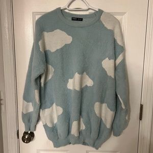 Fluffy Cozy Oversized Cloud Pullover Sweater Pastel Kawaii